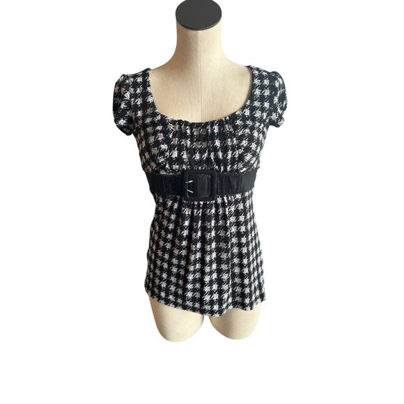 Y2K Belted Speechless Babydoll Blouse size Small - Picture 3 of 7